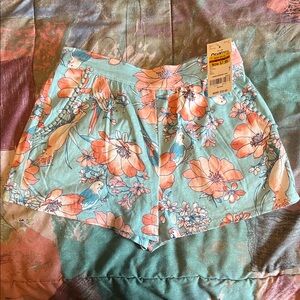 OshKosh B'gosh Floral Kids Shorts - Blue and Orange